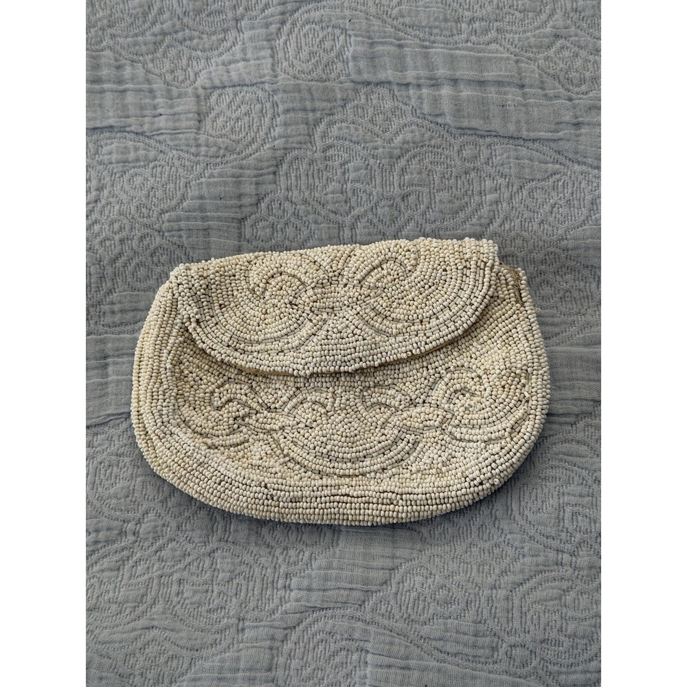 Made‎ In France Hand Made Beaded Evening Bag Purse Vintage